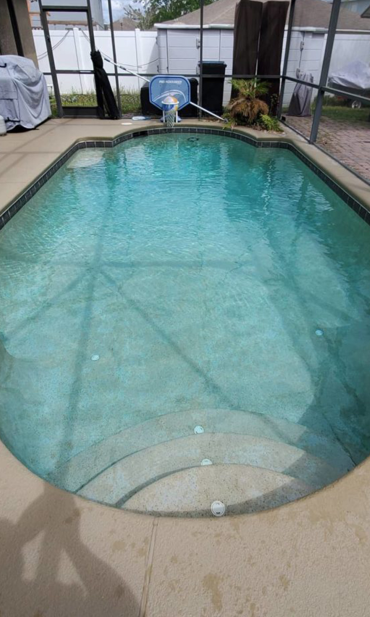 Pool before renovations